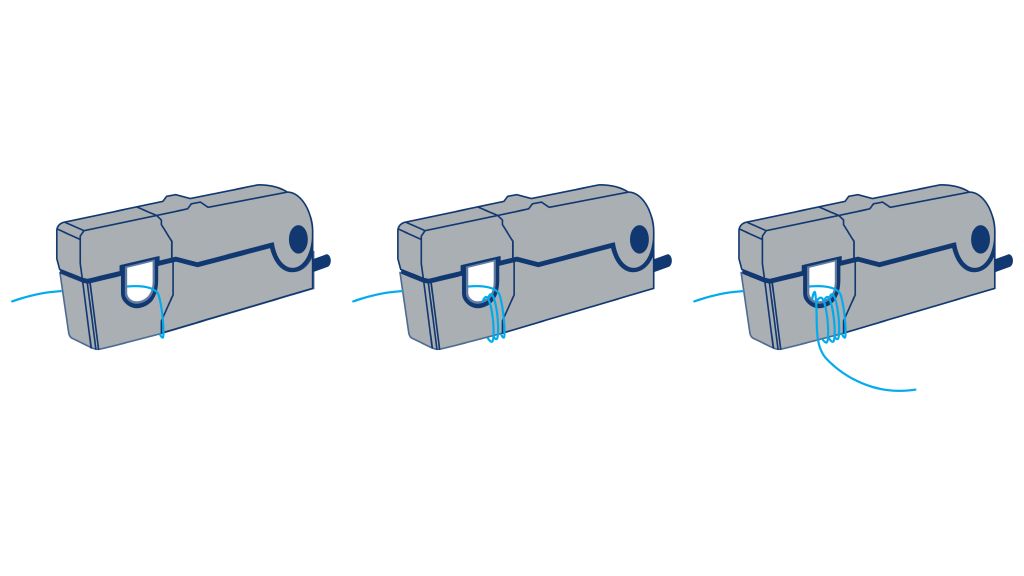 Wind the conductor through the probe to improve sensitivity